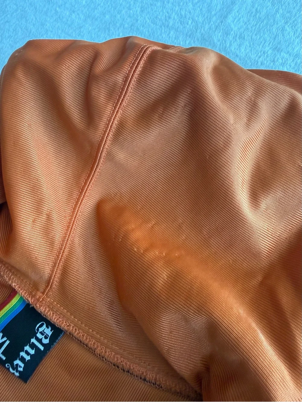 Bluez Brown Retro Stripe Full Zip Hoodie Jacket Men’s 2XL Casual Streetwear